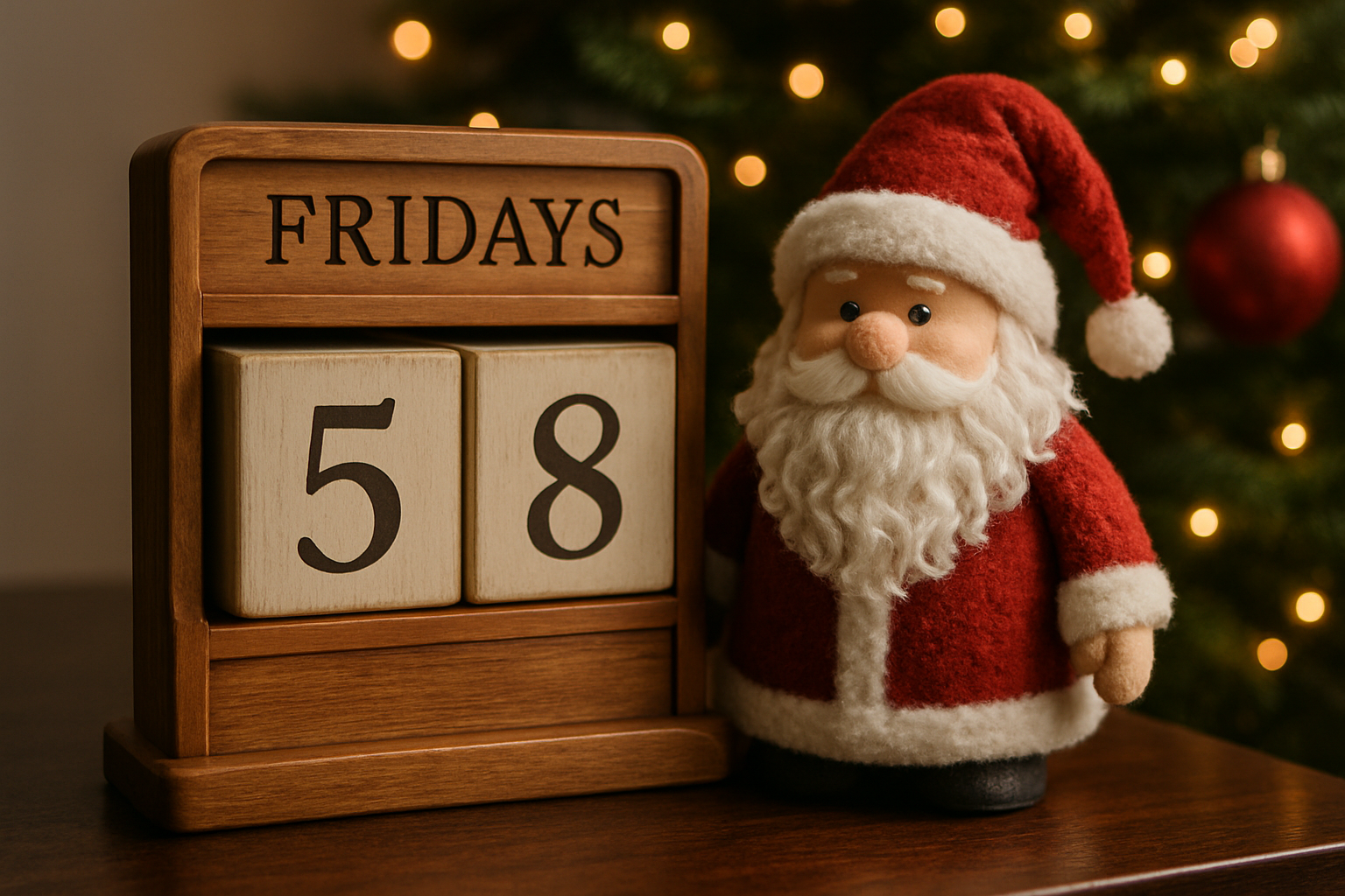 how many fridays until christmas - Illustration